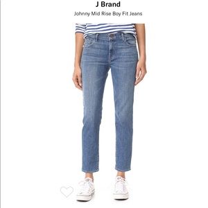 J Brand Johnny Mid Rose Jeans.